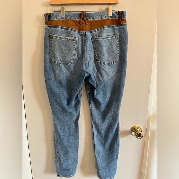 Good American Suede Mixing Skinny Jeans - Picture 9 of 12